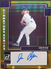Joe Ryan [Gold] Baseball Cards 2022 Panini Donruss Signature Series Prices