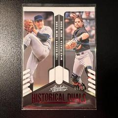 Mike Piazza, Tom Seaver [Spectrum Red] #HD-TM Baseball Cards 2022 Panini Absolute Historical Duals Prices