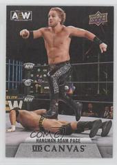 Hangman Adam Page Wrestling Cards 2021 Upper Deck AEW Canvas Prices