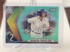 Spencer Torkelson [Aqua] Baseball Cards 2022 Bowman Scouts' Top 100 Prices