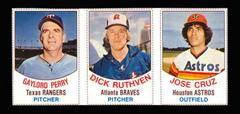Perry, Ruthven, Cruz [Hand Cut Panel] Baseball Cards 1977 Hostess Prices