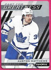 Auston Matthews Hockey Cards 2022 Upper Deck Synergy Cast For Greatness Prices