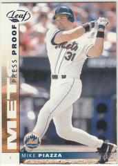 Mike Piazza [Blue Press Proof] #86 Baseball Cards 2002 Leaf Prices