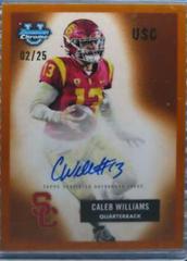 Caleb Williams [Orange] #55B-CW Football Cards 2023 Bowman Chrome University 1955 Autographs Prices