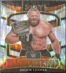 Brock Lesnar [Flash Prizm] #8 Wrestling Cards 2022 Panini Select WWE Championship Prices