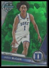Jared McCain [Green Sapphire] #18 Basketball Cards 2023 Bowman Chrome University Sapphire Prices