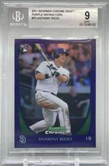 Anthony Rizzo [Purple Refractor] #70 Baseball Cards 2011 Bowman Chrome Draft Prices