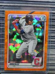Oscar Gonzalez [Orange] #BCP-109 Baseball Cards 2020 Bowman Sapphire Prices
