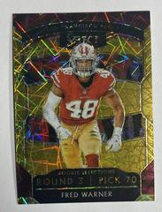 Fred Warner [Gold Prizm] #RS-18 Football Cards 2018 Panini Select Rookie Selections Prices
