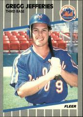 Gregg Jefferies #38 Baseball Cards 1989 Fleer Prices