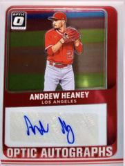 Andrew Heaney #OA-AH Baseball Cards 2021 Panini Donruss Optic Autographs Prices