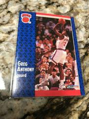 Greg Anthony #325 Basketball Cards 1991 Fleer Prices