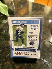 Derrick Henry #15 Football Cards 2020 Panini Rookies & Stars Ticket Masters Prices