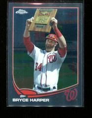 Bryce Harper [Holding Award] #220 Baseball Cards 2013 Topps Chrome Prices