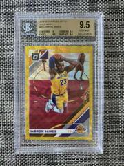 LeBron James [Gold Wave] #60 Basketball Cards 2019 Panini Donruss Optic Prices