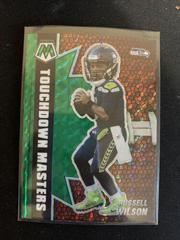 Russell Wilson [Green Fluorescent] #TM-13 Football Cards 2021 Panini Mosaic Touchdown Masters Prices