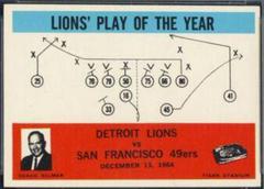 Detroit Lions #70 Football Cards 1965 Philadelphia Prices