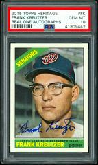 Frank Kreutzer Baseball Cards 2015 Topps Heritage Real One Autographs Prices