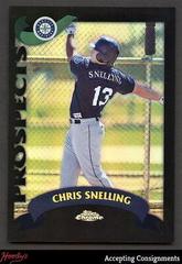 Chris Snelling [Black Refractor] #T225 Baseball Cards 2002 Topps Chrome Traded Prices