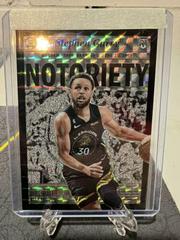 Stephen Curry [Black] #1 Basketball Cards 2022 Panini Mosaic Notoriety Prices
