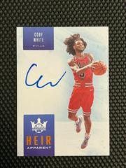 Coby White [Citrine] Basketball Cards 2019 Panini Court Kings Heir Apparent Autographs Prices