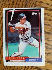 Greg Olson #39 Baseball Cards 1992 Topps Prices