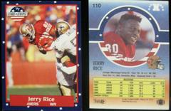 Jerry Rice #110 Football Cards 1991 Fleer Stars and Stripes Prices