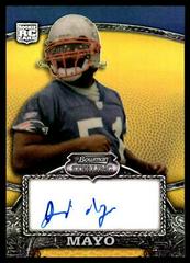 Jerod Mayo [Autograph Gold Refractor] Football Cards 2008 Bowman Sterling Prices