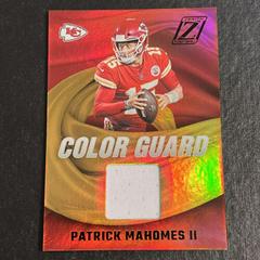 Patrick Mahomes II Football Cards 2022 Panini Zenith Color Guard Prices