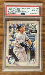 Aaron Judge [w/ Cap GQ Logo Swap] #300 Baseball Cards 2018 Topps Gypsy Queen Prices