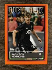 Jackson Hopkins [Orange] Soccer Cards 2023 Topps MLS 1983 Futbol Prices