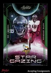 Justin Jefferson [Spectrum Green] #SG-13 Football Cards 2023 Panini Absolute Star Gazing Prices