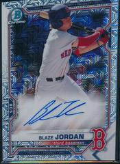 Blaze Jordan #BCMA-BJ Baseball Cards 2021 Bowman Chrome Mega Box Mojo Autographs Prices