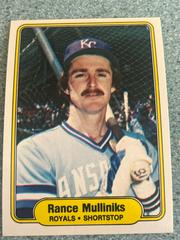 Rance Mulliniks #418 Baseball Cards 1982 Fleer Prices