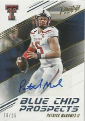 Patrick Mahomes II [Autograph] #8 Football Cards 2017 Panini Prestige Blue Chip Prospects Prices