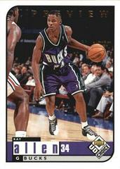 Ray Allen #79 Basketball Cards 1998 UD Choice Preview Prices