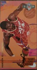 Hakeem Olajuwon #6 Basketball Cards 1993 Fleer Jam Session Slam Dunk Heroes Prices