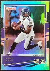 Lamar Jackson [Silver Die Cut Press Proof] #33 Football Cards 2020 Panini Donruss Prices