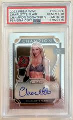 Charlotte Flair [Gold Prizm] #CS-CFL Wrestling Cards 2022 Panini Prizm WWE Champion Signatures Prices