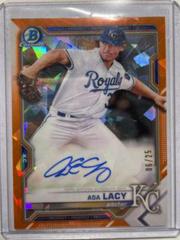 Asa Lacy [Orange Refractor] #BSPA-AL Baseball Cards 2021 Bowman Sapphire Autographs Prices