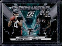 Desmond Ridder , Kyle Pitts [Silver] #TL-DK Football Cards 2022 Panini Zenith Thunder and Lightning Prices