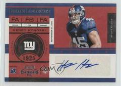 Henry Hynoski [Autograph] #195 Football Cards 2011 Playoff Contenders Prices