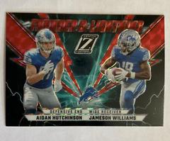 Aidan Hutchinson , Jameson Williams [Red] Football Cards 2022 Panini Zenith Thunder and Lightning Prices