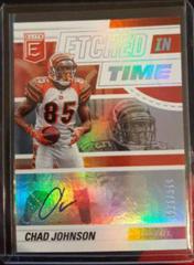Chad Johnson #ET-CJ Football Cards 2022 Panini Donruss Elite Etched in Time Signatures Prices