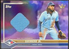 Vladimir Guerrero Jr. [Relic Purple Rainbow] #3 Baseball Cards 2022 Topps X Bobby Witt Jr. Crown Prices