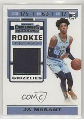 Ja Morant #RTS-JMR Basketball Cards 2019 Panini Contenders Rookie Ticket Swatches Prices