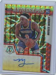 Moses Moody [Choice Red Yellow] #RAM-MSM Basketball Cards 2021 Panini Mosaic Rookie Autographs Prices