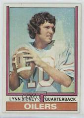 Lynn Dickey #252 Football Cards 1974 Topps Prices