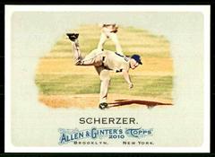 Max Scherzer #25 Baseball Cards 2010 Topps Allen & Ginter Prices