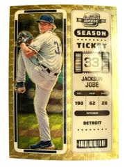 Jackson Jobe [Gold Vinyl] #16 Baseball Cards 2023 Panini Chronicles Contenders Optic Prices